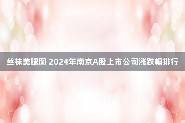 丝袜美腿图 2024年南京A股上市公司涨跌幅排行